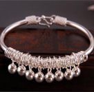 Bracelet en Fil Argent 990 Cloches Dansantes