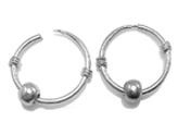 Boucles d’Oreille Créoles de Bonheur en Argent  990