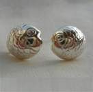 Boucles d'Oreilles en  Argent 925 Motif Poisson