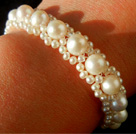 Bracelet Perle de Culture d'Eau Douce 6.5-7.5mm AA+