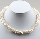 Collier Perle Torsadé Blanc Personnalisable