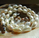 Collier Perle D'Eau Douce Forme Baroque Blanc Nacré
